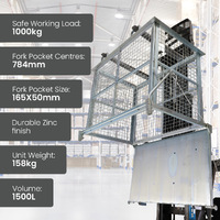 1500L Drop Bottom Bin (with mesh sides)