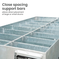 Galvanised 2 Drum Spill Bin