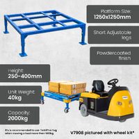 Heavy Duty Pallet Stand (with Short Adjustable Legs)