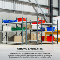 Heavy Duty Steel Longspan Shelving (600mm Deep)