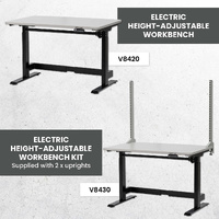 Electric Height-Adjustable Workbenches (1200x750mm)