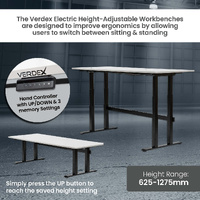 Electric Height-Adjustable Workbenches (2400x900mm)