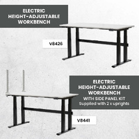 Electric Height-Adjustable Workbenches with Side Panel Kit (1800x900mm)