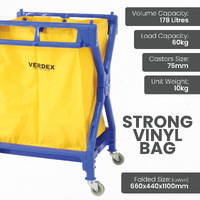 Plastic X Shape Laundry Cart