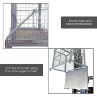 1500L Drop Bottom Bin (with mesh sides)