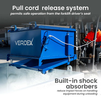 500L Drop Bottom Bin (Solid Sides)
