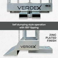 Double Wheelie Bin Tipper Forklift Attachment