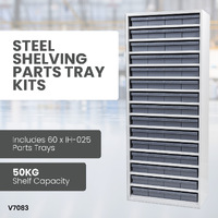 Steel Shelving Parts Tray Kits