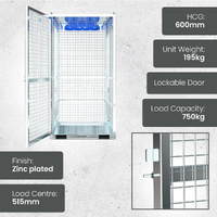 Storage Cage with Rigging Racks