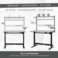 Electric Height-Adjustable Workbenches (1200x750mm)