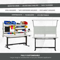 Electric Height-Adjustable Workbenches (1800x750mm)