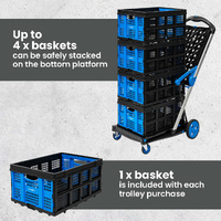 V-Cart Folding Plastic and Aluminium Trolley
