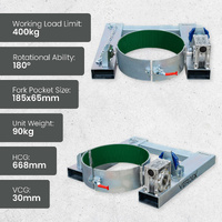Forklift Side Operated Drum Rotator