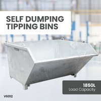 Forklift Tipping Bins - 950L, 1250L, 1850L