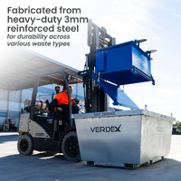 500L Drop Bottom Bin (Solid Sides)