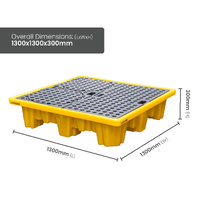 4 Drum Bunded Spill Pallets