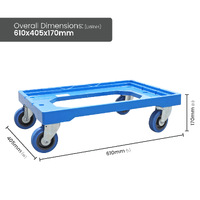 Stack and Nest Crate Dollie (with 4 swivel castors)