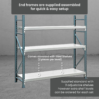 Heavy Duty Steel Longspan Shelving (600mm Deep)