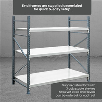 Heavy Duty Steel Longspan Shelving (900mm Deep)