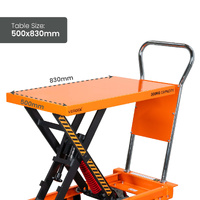 Spring Scissor Lift Trolley - 830x500mm