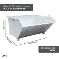 Forklift Tipping Bins - 950L, 1250L, 1850L