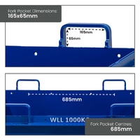 500L Drop Bottom Bin (Solid Sides)