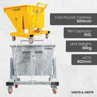 Forklift Tipping Bins - 150L, 300L