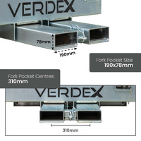 Double Wheelie Bin Tipper Forklift Attachment