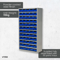 Heavy Duty Parts Cabinet (60 Part Trays)
