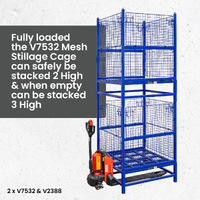 Stackable Mesh Stillage Picking Cage
