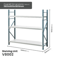 Heavy Duty Steel Longspan Shelving (600mm Deep)