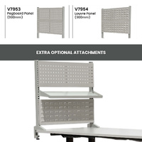 Electric Height-Adjustable Workbenches with Side Panel Kit (1800x900mm)