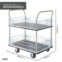 Multi Purpose 2 Tier Cage Trolleys