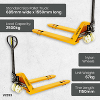 2500kg Powdercoated Pallet Trucks
