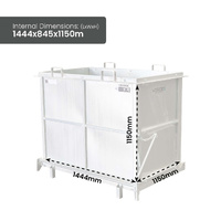 1500L Drop Bottom Bin (solid sides)