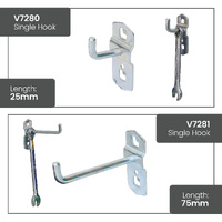 Wall Mounted Louvre Panel & Square Hole Boards & Accessories