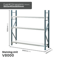 Heavy Duty Steel Longspan Shelving (450mm Deep)