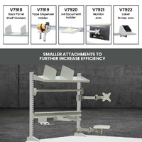 Electric Height-Adjustable Workbenches with Side Panel Kit (1800x900mm)