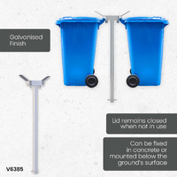 Double Wheelie Bin Stands