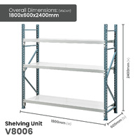 Heavy Duty Steel Longspan Shelving (600mm Deep)