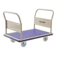 2 Fixed Handles Large Platform Trolley 750x1150mm