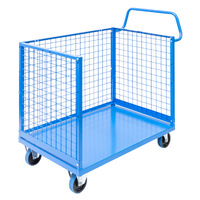 3 Sided Mesh Cage Trolley