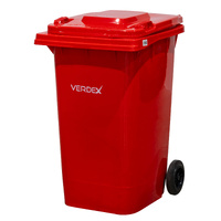 Plastic Wheelie Bins - 240 Litre Red