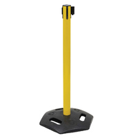 Outdoor Single Belt Barrier Post (with 2M Belt)