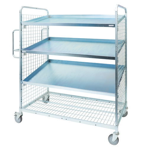 1910 Series - Cage Trolley with 3 Sloping Shelves